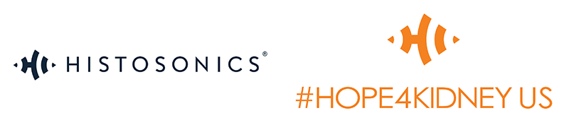 Histosonics and #HOPE4KIDNEY US logos